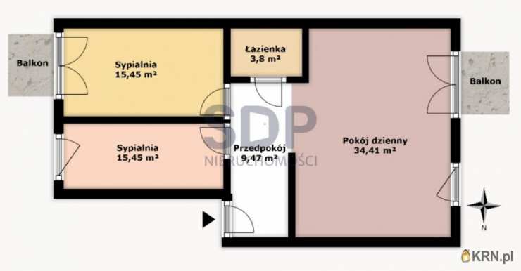 Mieszkanie  na sprzedaż, 3 pokojowe, Wrocław, Psie Pole/Poświętne, ul. Kamieńskiego