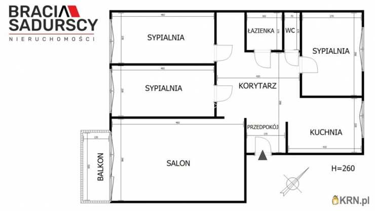 Kraków, Podgórze Duchackie/Wola Duchacka, ul. J. Sas-Zubrzyckiego, Mieszkanie  na sprzedaż, 4 pokojowe