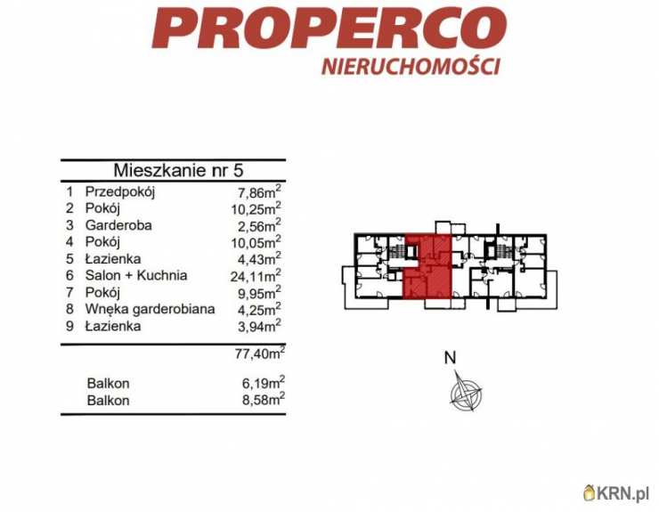 4 pokojowe, Mieszkanie  na sprzedaż, Kielce, Baranówek, ul. 