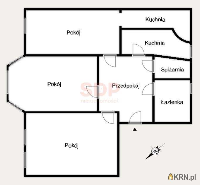 3 pokojowe, Mieszkanie  na sprzedaż, Wrocław, Śródmieście, ul. Kluczborska