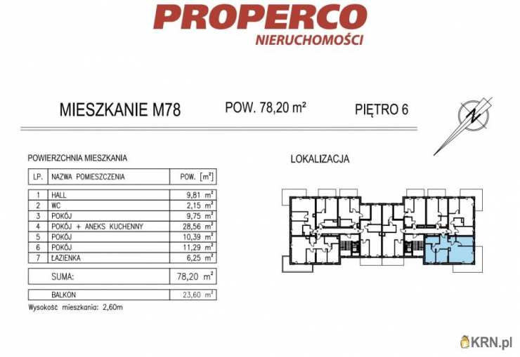 PROPERCO Sp. z o.o. Sp. k. , Mieszkanie  na sprzedaż, Kielce, ul. Solidarności