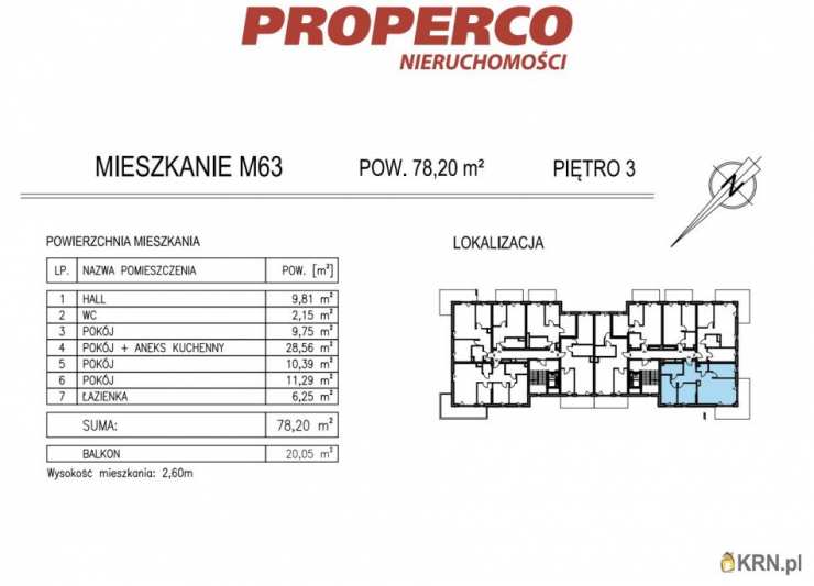 PROPERCO Sp. z o.o. Sp. k. , Mieszkanie  na sprzedaż, Kielce, ul. Solidarności