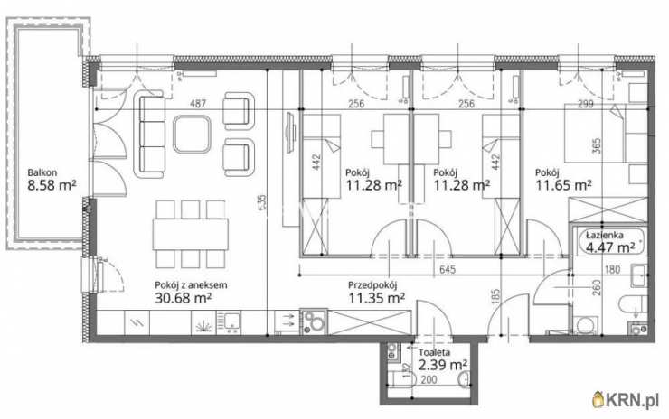 4 pokojowe, Kraków, Bronowice/Bronowice Małe, ul. Armii Krajowej, Mieszkanie  na sprzedaż