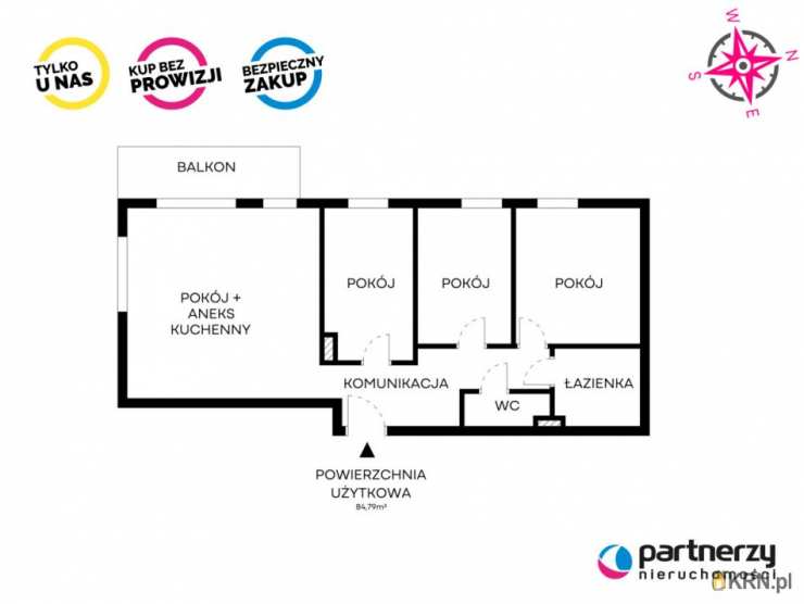 PARTNERZY Nieruchomości sp. z o.o., Mieszkanie  na sprzedaż, Gdańsk, Kokoszki, ul. Nowatorów