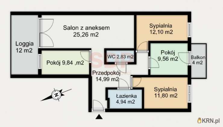 Wrocław, Krzyki, ul. Braterska, Mieszkanie  na sprzedaż, 5 pokojowe