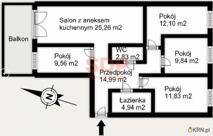 5 pokojowe, Wrocław, Krzyki, ul. Braterska, Mieszkanie  na sprzedaż