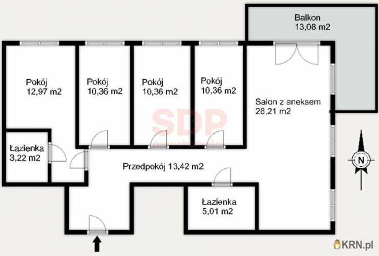 5 pokojowe, Mieszkanie  na sprzedaż, Wrocław, Psie Pole/Kleczków, ul. J. Conrada-Korzeniowskiego