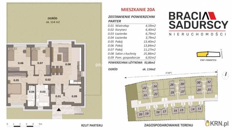 Mieszkanie  na sprzedaż, Bibice, ul. Graniczna, 5 pokojowe