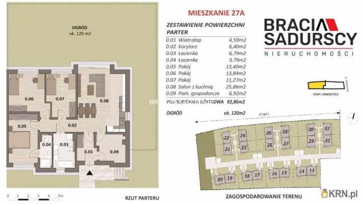 Bibice, ul. Graniczna, 5 pokojowe, Mieszkanie  na sprzedaż